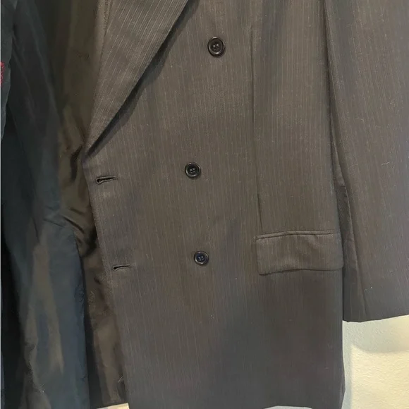 Brioni Men's Nomentano Super 150s Striped Blazer 44R Surgical Cuff Made in Italy